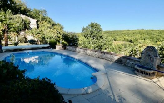 STONE VILLAGE HOUSE WITH POOL AND BEAUTIFUL VIEW OF THE VALLEY