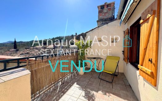 RENOVATED VILLAGE HOUSE, TERRACE, ADJOINING GARAGE-WORKSHOP