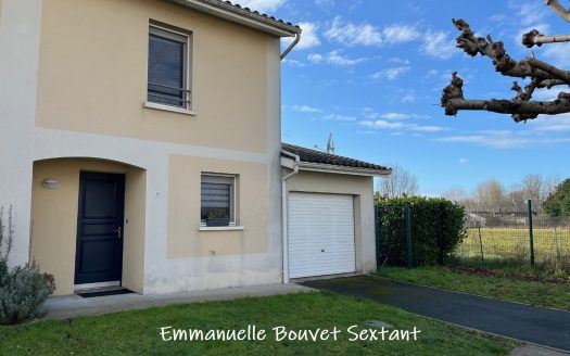 BERGERAC, quiet quarter, semi-detached house, garden, garage, 3 bedrooms, perfect state.