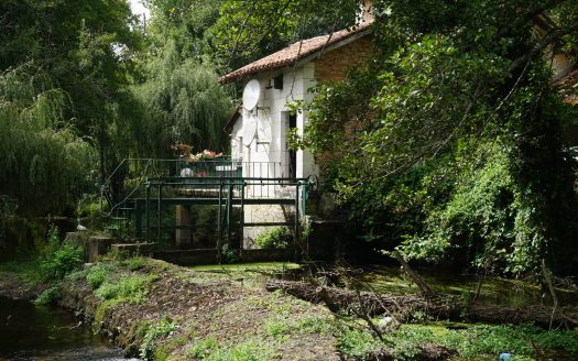 Old 18th century mill nestled in the Dronne valley.