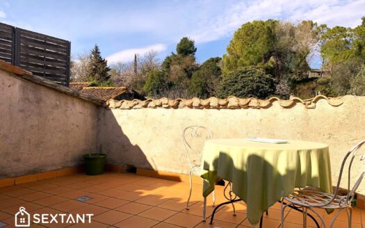 Spacious 4 bedroom stone village house with terrace, garage and jardinet.